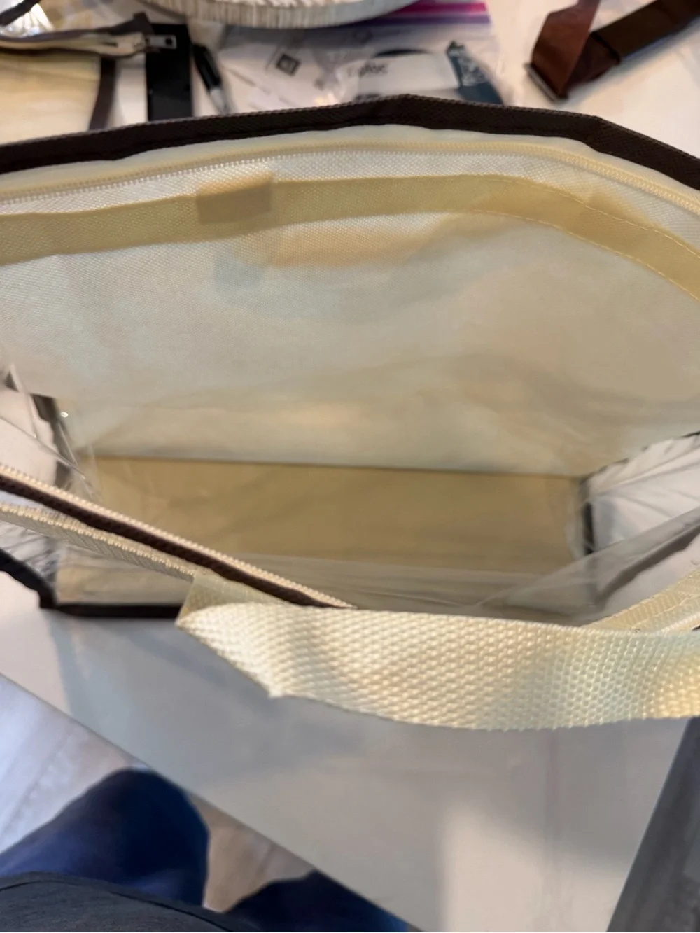 Clear Storage Tote for handbags or miscellaneous storage